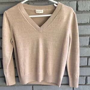 Paloma Wool Beige V-Neck Sweater